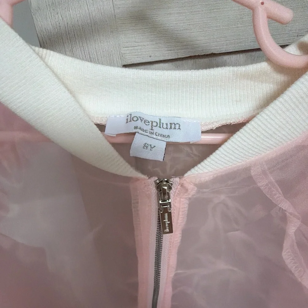 Pink Ruffled Kids Blouse - Picture 3 of 4